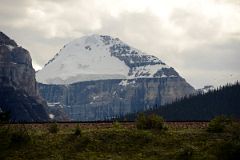 02 Mount Lefroy In Summer From Trans Canada Highway Just After Leaving Lake Louise For Yoho